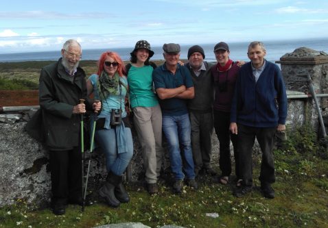 Ringing team from Belfast & Down Ringing Group at Copeland Island